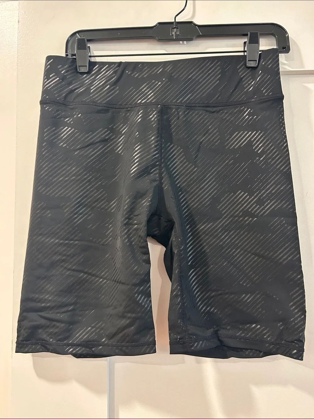 Terez Black Performance Bike Shorts, Size Large